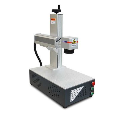 Mesin Penandaan Laser Serat Rotary 50w Portable Desktop Laser Marker
