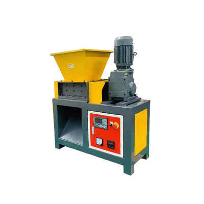 Multifunctional Double Shaft Shredder Aluminium Can Shredder Mesin untuk Plastik / logam