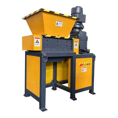 Portable Double Shaft Metal Shredder Machine High Power Untuk Daur Ulang Limbah