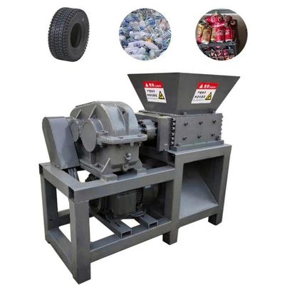 Heavy Duty Plastic Shredder Machine Double Shaft Solid Waste Crusher Mesin