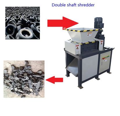 Low Noise Industrial Rubber Shredder Crusher Machine Mudah dioperasikan