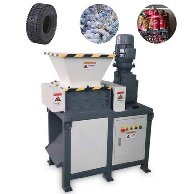 Double Shaft Industrial Rubber Shredder Palet kecil Scrap Ban Daur Ulang Shredder
