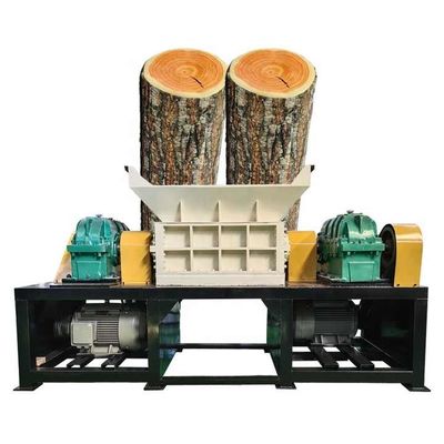 380V Heavy Duty Wood Shredder Mesin Twin Shaft Palet Kayu Shredder
