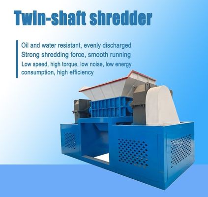 380V Heavy Duty Wood Shredder Mesin Twin Shaft Palet Kayu Shredder