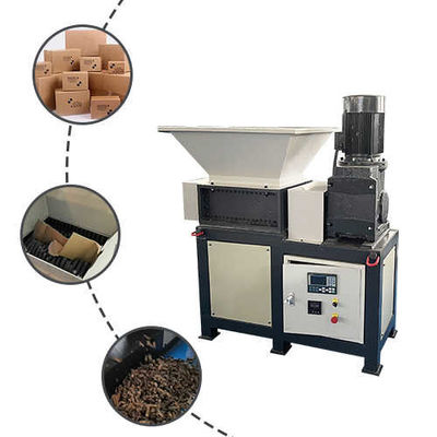 20m/min Heavy Duty Wood Shredder Mesin Double Shaft Corrugated Shredder