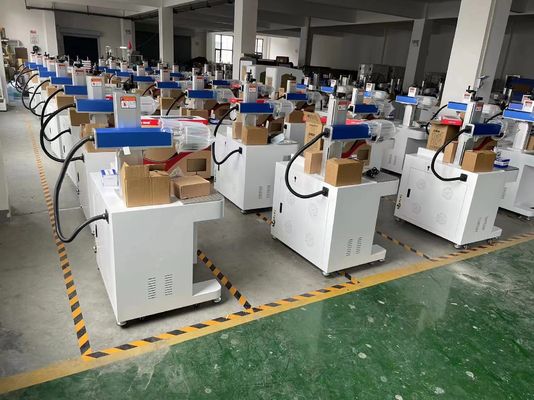 Mesin Penanda Laser Serat Desktop Portable Mesin Pencetakan Ukiran