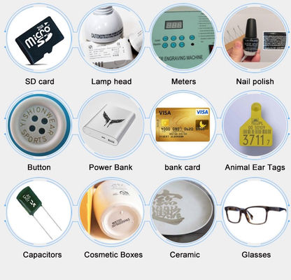 3W 5W UV Laser Marking Machine 7000mm/s Untuk Pen Ceramic Plastic Logo Marking