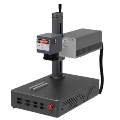 Mesin Penanda Laser Serat UV, Mesin Penanda Laser Portable Desktop Untuk Logam / Plastik