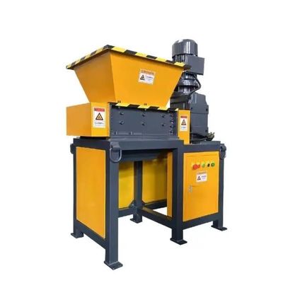 Mesin Pemotong Sampah Dapur Mini Plastik Aluminium Scrap Kabel Kayu Double Shaft Shredder