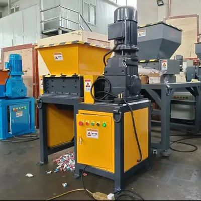 Mesin Pemotong Sampah Dapur Mini Plastik Aluminium Scrap Kabel Kayu Double Shaft Shredder