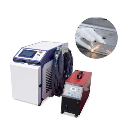 1400mm Robot Arm Laser Mesin Pengelasan Dengan 500W Max Output Power Dan Lampu Merah Keakuratan Posisi