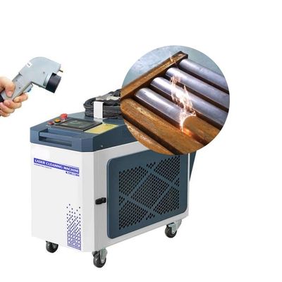 Mesin pembersih laser logam / koil dengan diameter titik 9mm dan pembersihan otomatis