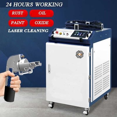 Mesin pembersih laser logam / koil dengan diameter titik 9mm dan pembersihan otomatis