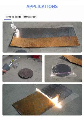 2000W Rust Cleaning Laser Collimated Spot Diameter 4-6mm Untuk Penghapusan Karat Cepat