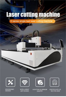 Otomatis Pemanfaatan Serat Laser Cutter Meja Kerja 1500 * 3000mm Cnc Serat Laser Mesin Pemotong
