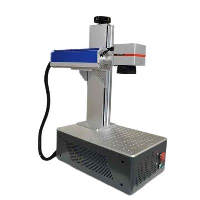 Mesin Laser Penandaan Mesin Laser Ukiran Mesin Pemotongan Laser Rotary Kecil Untuk Serat Logam Baja Raycus