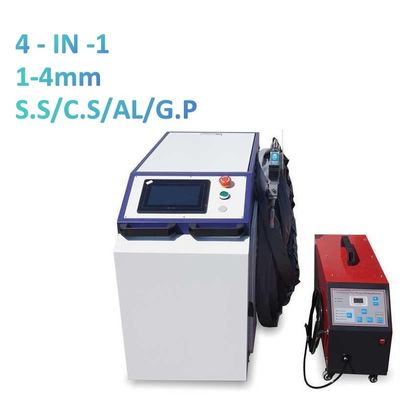 4 In 1 Mesin Pengelasan Laser Gelombang Kontinyu Untuk Baja Logam Aluminium Tidak Berkarat