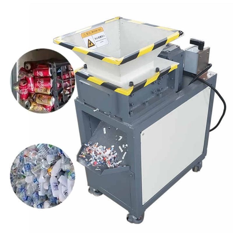 110-130kg/jam Mesin Shredder Limbah Perindustrian Mesin Portable Scrap Metal Shredding