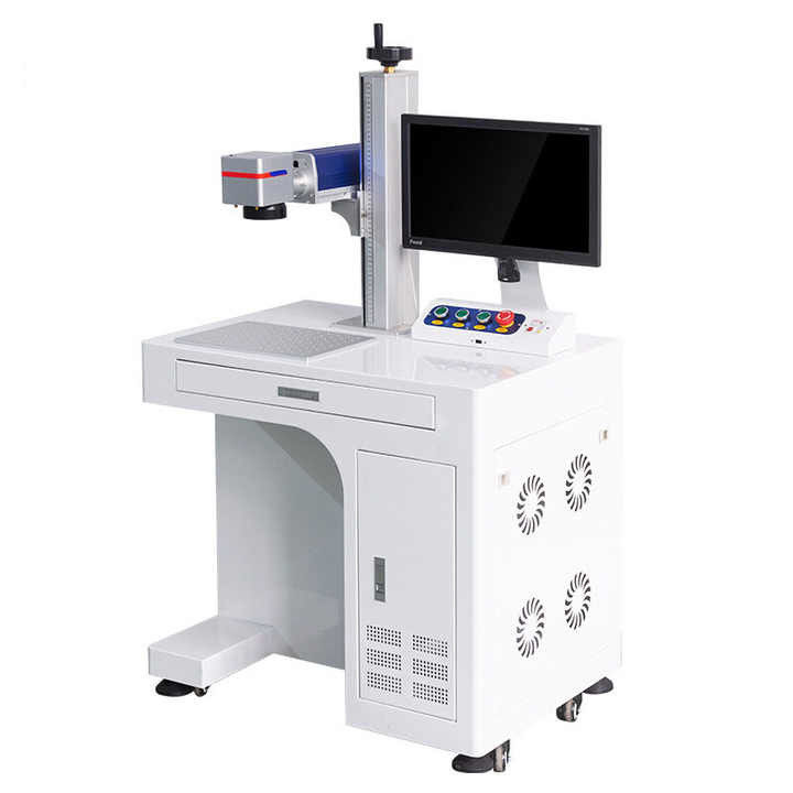 Stand 5W Mesin Ukiran Laser UV Kaca Plastik Mesin Penandaan Kain Kertas 220V 50Hz