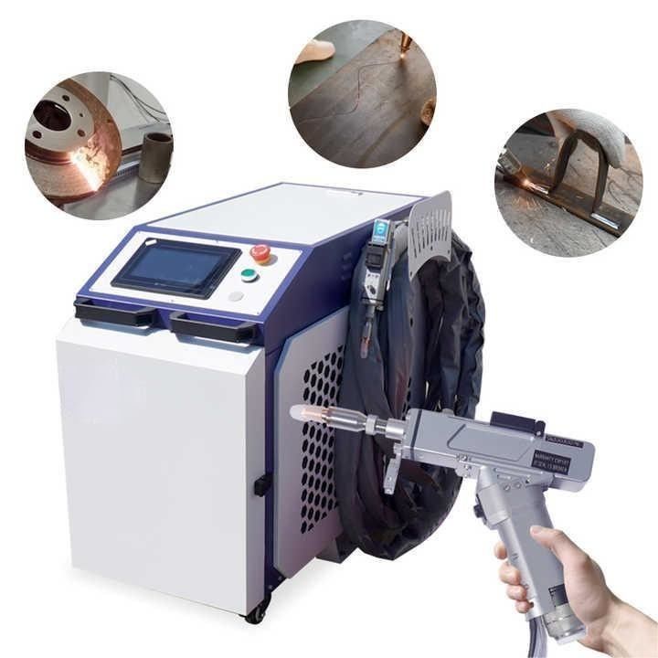3 In 1 Fiber Laser Welder Handheld 1000W 1500W 2000W Untuk Karbon Aluminium