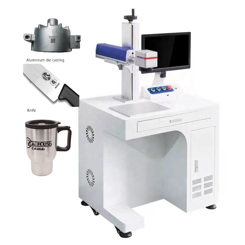 Pabrik Supply Engraver Rotary 60 Watt Jpt Serat 20w 30w 50w 100w Laser Marking Machine
