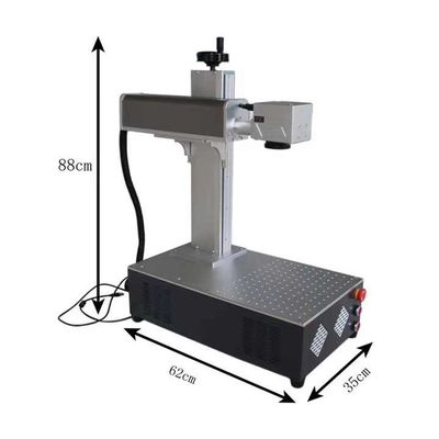 20W 30W Mini Mopa Fiber Laser Marking Machine Perhiasan Laser Cutting Mesin Ukiran